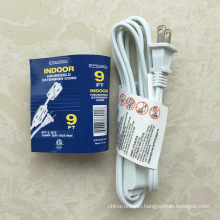 10 Ft white Extension Cord,16/2 Durable Electrical Cable